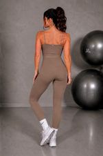 Calça Legging Nakay Cos Cruzado Mascavo