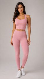 Calca Legging Nakay Cos V Rosa Fosco