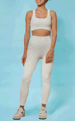 Canelado Off White - Calça Legging