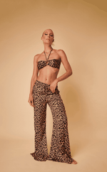 Leopard Print - Calça Flare