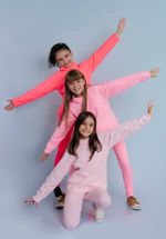 Moletom Capuz Infantil Rosa Chiclete