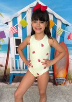 Maio Infantil Verde Estampa Joaninha