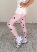 Legging Infantil Estampa Cerejinha