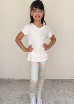Legging Infantil Estampa Laranja Candy Color