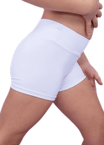 Kit Shorts Infantil Segunda Pele Branco 4 Peças
