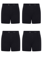 Kit Shorts Infantil Segunda Pele Preto 4 Peças
