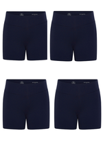 Kit Shorts Infantil Segunda Pele cores Marinho 4 Peças