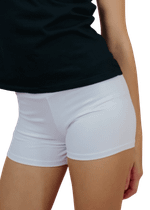 Kit Shorts Infantil Segunda Pele Branco 2 Peças