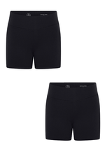 Kit Shorts Infantil Segunda Pele Preto 2 Peças