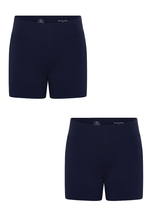 Kit Shorts Infantil Segunda Pele Marinho 2 Peças