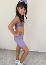 Bermuda Infantil Lilás