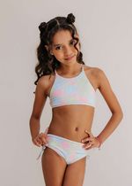 Biquini Infantil Laranja Candy Color