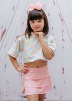 Cropped Infantil Oversized Laranja Candy Color