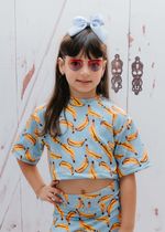 Cropped Infantil Oversized Banana
