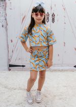 Cropped Infantil Oversized Banana
