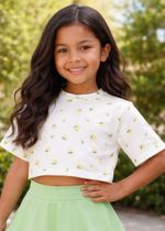 Cropped Infantil Limão