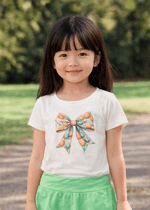 T-shirt Infantil Laço Colorido