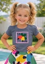 T-shirt Infantil Índigo Caju Colorido