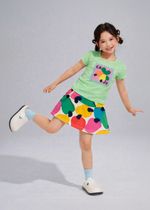 T-shirt Infantil Verde Caju Colorido