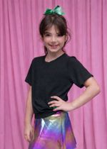 T-shirt Infantil Visco Preta