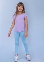 Legging Infantil Azul Algodão doce 