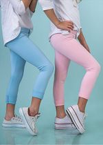 Legging Infantil Azul Algodão doce 