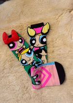 Par de Meias Meninas Super Poderosas 3D