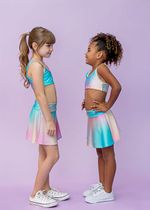 Shorts Saia Infantil Unicórnio Cirre