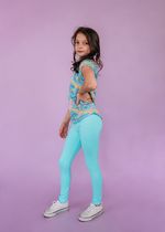 Legging Infantil Azul Clara