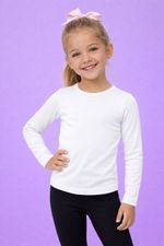 Manga Longa Infantil Quentinha Branca