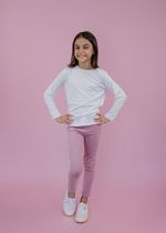 Manga Longa Infantil Quentinha Branca