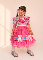 Vestido Junino Rosa