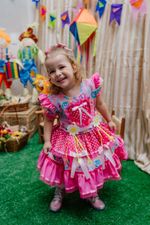 Vestido Junino Rosa