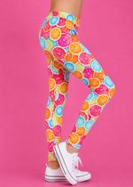 Legging Infantil Estampa Fatias de Laranjas