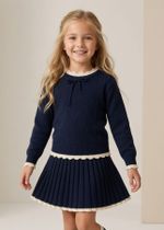 Conjunto Tricot em Linho Preto