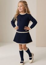 Conjunto Tricot em Linho Preto