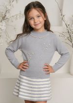 Conjunto Tricot em Linha Mescla