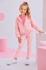 Conjunto Infantil Rosa Estampa Flores