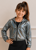 Casaco Infantil Chumbo Brilhante