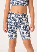 Bermuda Infantil Estampa Jouy Toile Marinho