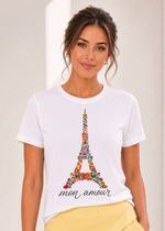 T-Shirt Adulto Off White Torre Eiffel