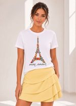 T-Shirt Adulto Off White Torre Eiffel
