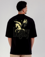 Camiseta Oversized Preta Horse