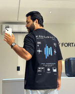 Camiseta Oversized Preto Frequency 01