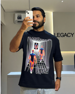 Camiseta Oversized Preto Frequency 04