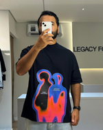 Camiseta Oversized Preto Frequency 06