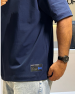 Camiseta Oversized Azul Marinho Frequency 12