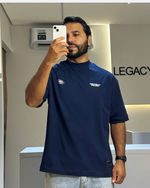 Camiseta Oversized Azul Marinho Frequency 12