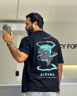 Camiseta Oversized Preto Frequency 10