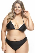 Calcinha Plus Size Fio Preta